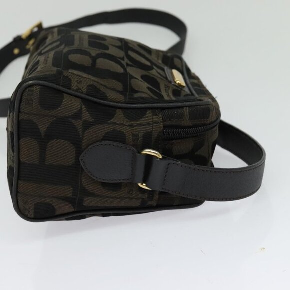 Burberrys Nova Check Shoulder Bag Canvas Brown Gold Auth bs26786 - Picture 5 of 16